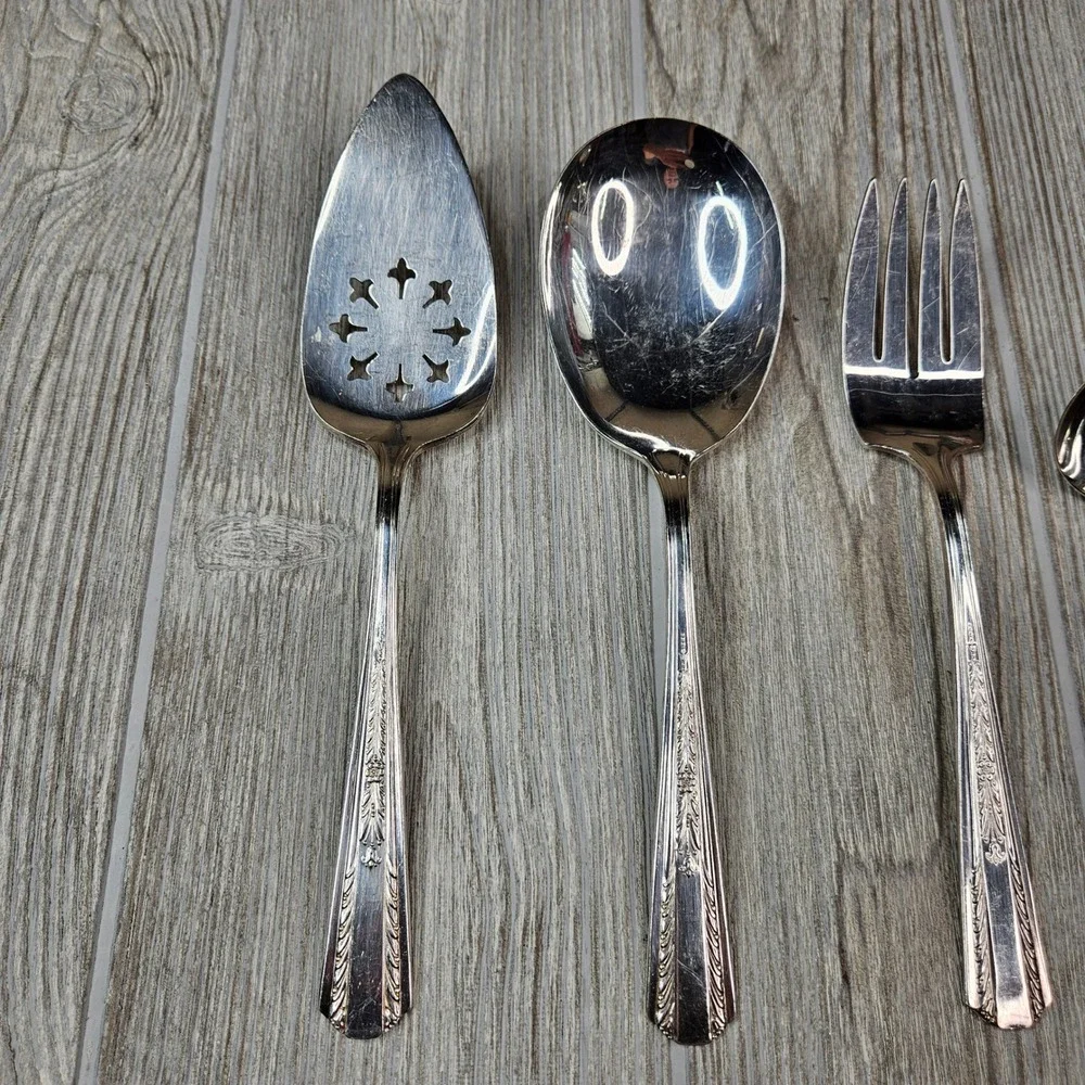 Hollywood International Silver Plate Serving Utensils Set of 4